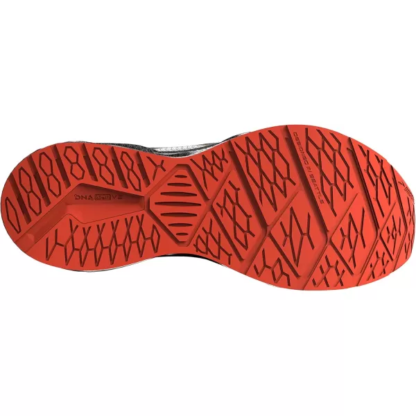 Brooks Mens Levitate Stealthfit 6 Neutral Running ShoeBlackSpicy Orange