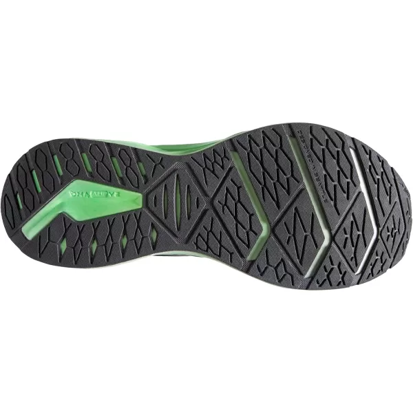 Brooks Mens Levitate Stealthfit 6 Neutral Running ShoeBlackened PearlGreenWhite