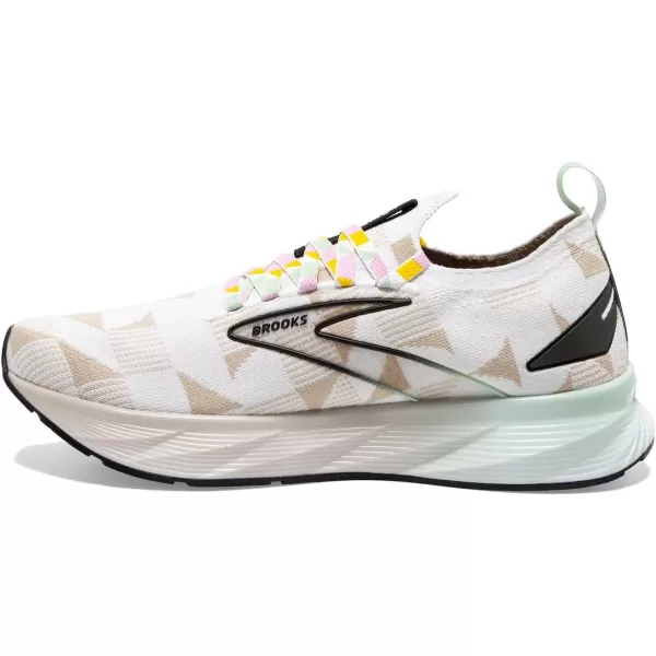 Brooks Mens Levitate Stealthfit 6 Neutral Running ShoeWhiteSilver LiningGreen