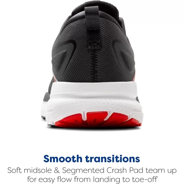 Brooks Mens Trace 3 Neutral Running ShoeEbonyFiery RedWhite