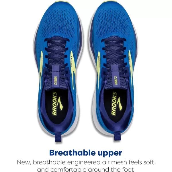 Brooks Mens Trace 3 Neutral Running ShoeElectric BlueNavyLemon