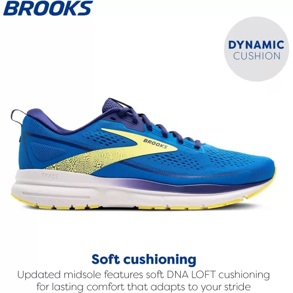Brooks Mens Trace 3 Neutral Running ShoeElectric BlueNavyLemon