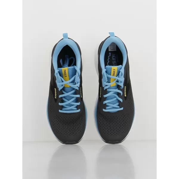 Brooks Mens Trace 3 Neutral Running ShoeForged Iron Blue Yellow
