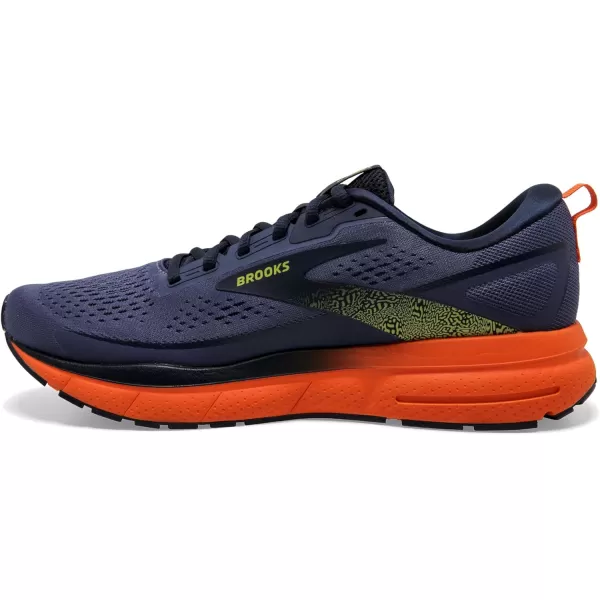 Brooks Mens Trace 3 Neutral Running ShoeIrisRed OrangeSulphur