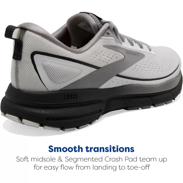 Brooks Mens Trace 3 Neutral Running ShoeWhiteAlloyEbony