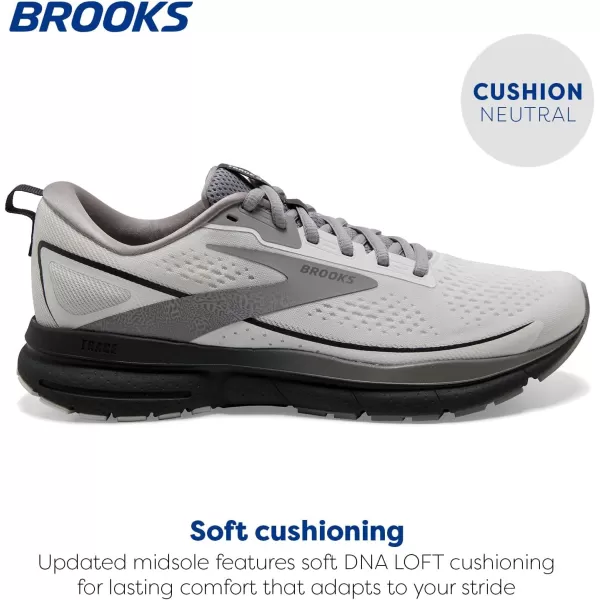 Brooks Mens Trace 3 Neutral Running ShoeWhiteAlloyEbony