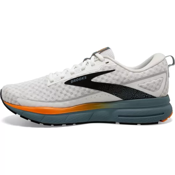 Brooks Mens Trace 3 Neutral Running ShoeWhiteOrangeGoblin Blue