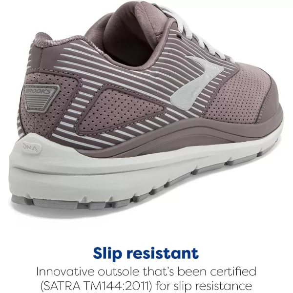Brooks Womens Addiction Walker Suede Walking ShoeSharkAlloyOyster