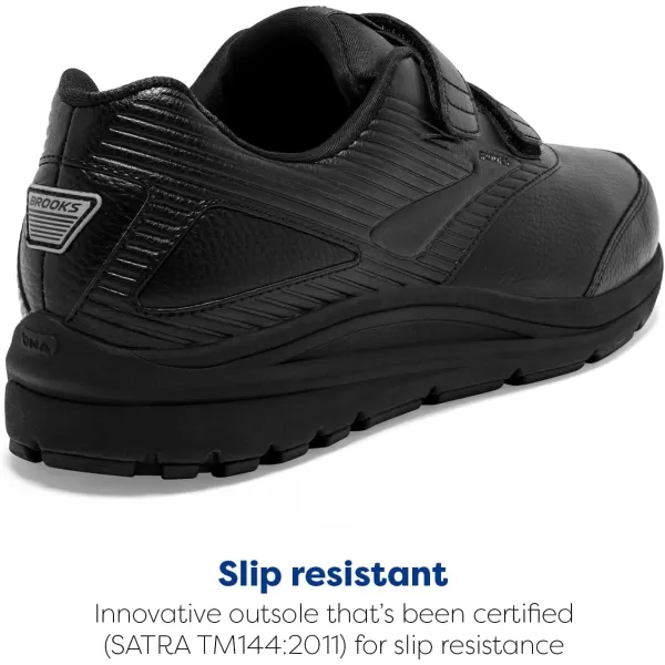 Brooks Womens Addiction Walker VStrap 2 Walking ShoeBlackBlack
