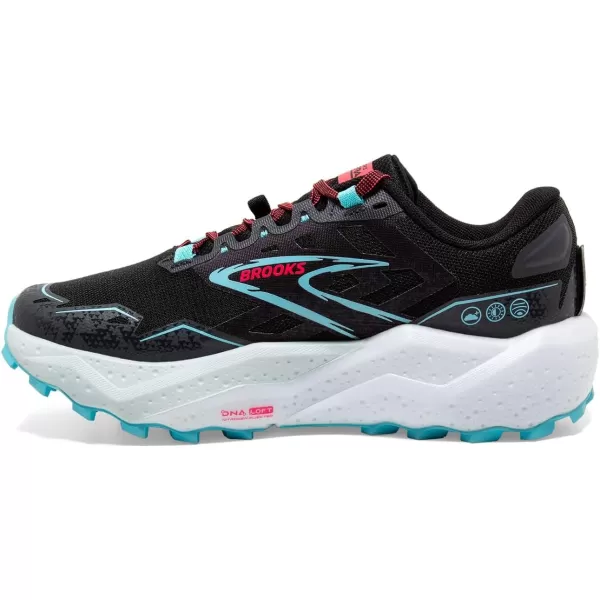 Brooks Womens Caldera 7 Trail Running ShoeBlack Ebony Bluefish
