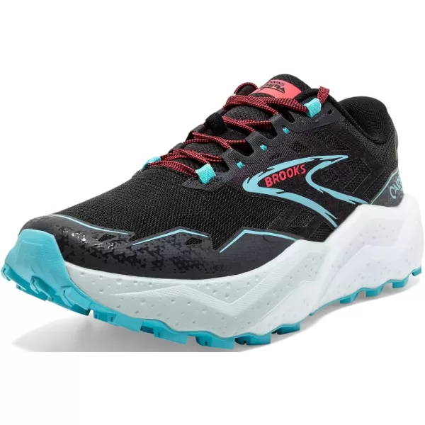 Brooks Womens Caldera 7 Trail Running ShoeBlack Ebony Bluefish