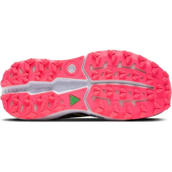 Brooks Womens Caldera 7 Trail Running ShoePinkPeacoatSunny Lime