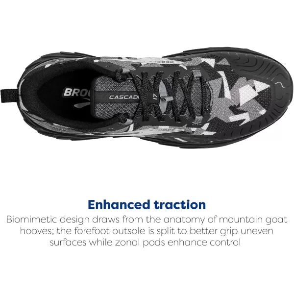 Brooks Womens Cascadia 17 Trail Running ShoeBlackEbonyOyster