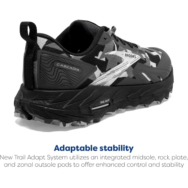 Brooks Womens Cascadia 17 Trail Running ShoeBlackEbonyOyster