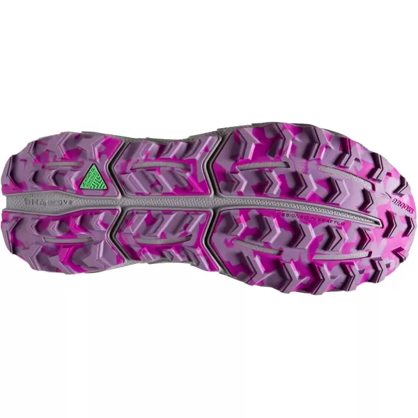 Brooks Womens Cascadia 17 Trail Running ShoeOysterBlackened PearlPurple