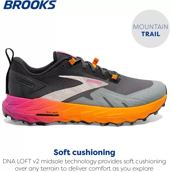 Brooks Womens Cascadia 17 Trail Running ShoePrimerEbonyOriole