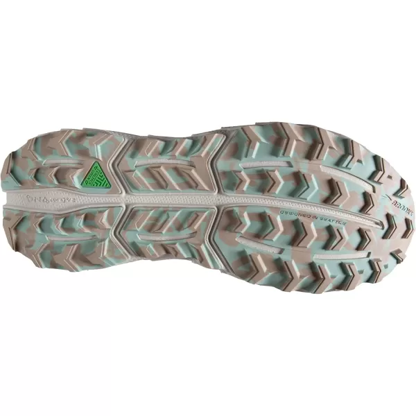 Brooks Womens Cascadia 17 Trail Running ShoeWhite SandChateau Grey