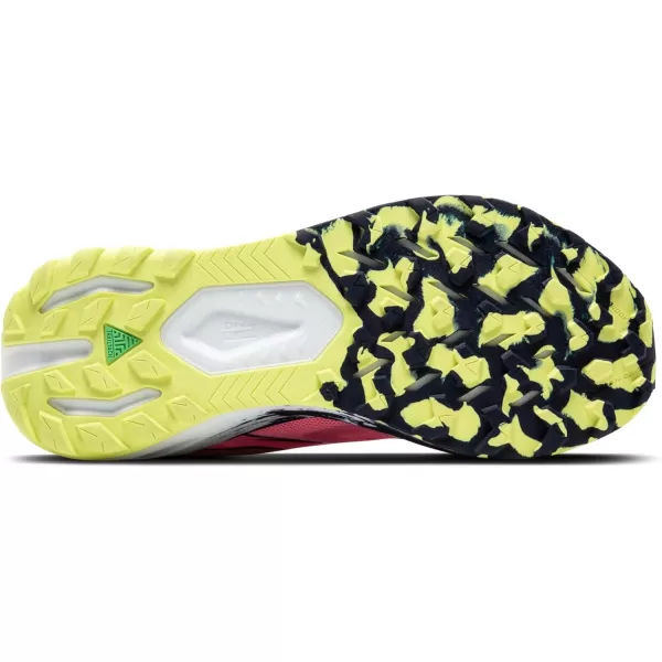 Brooks Womens Catamount 3 Trail Running ShoePinkPeacoatSunny Lime