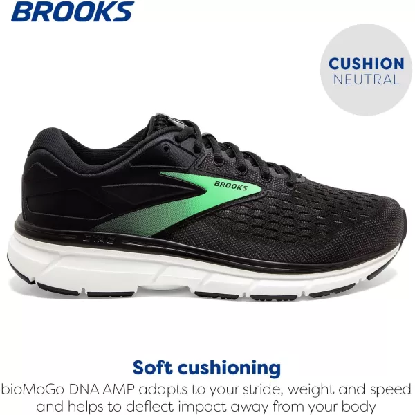 Brooks Womens Dyad 11 Running ShoeBlackEbonyGreen