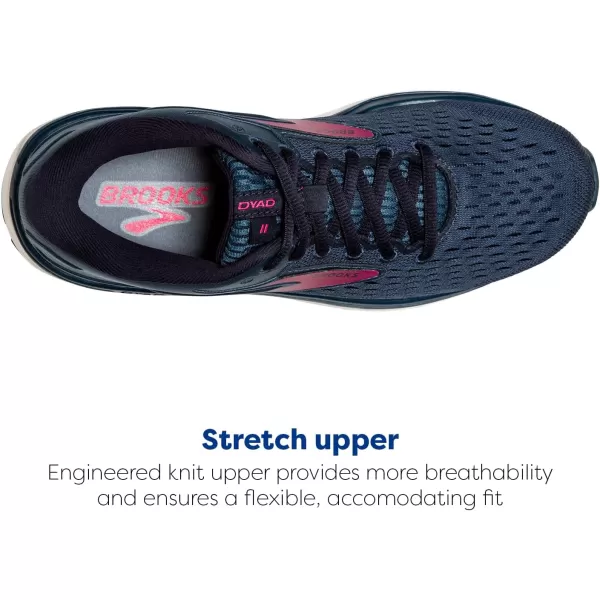 Brooks Womens Dyad 11 Running ShoeBlueNavyBeetroot