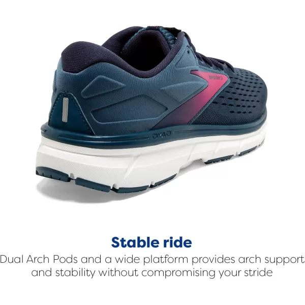Brooks Womens Dyad 11 Running ShoeBlueNavyBeetroot