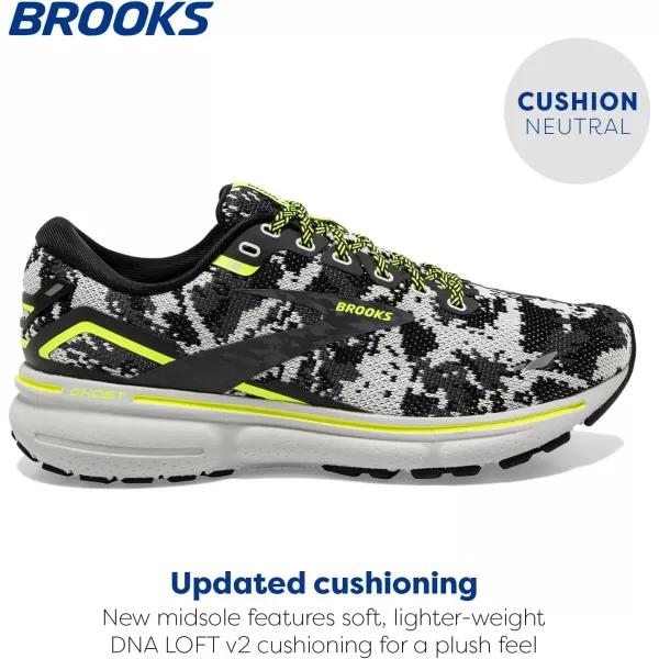 Brooks Womens Ghost 15 Neutral Running ShoeBlackEbonyNightlife