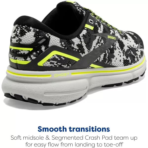 Brooks Womens Ghost 15 Neutral Running ShoeBlackEbonyNightlife