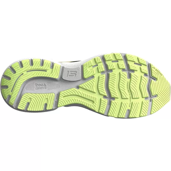 Brooks Womens Ghost 15 Neutral Running ShoeBlackEbonySharp Green