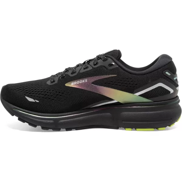 Brooks Womens Ghost 15 Neutral Running ShoeBlackLime