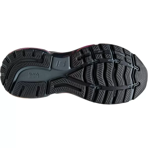 Brooks Womens Ghost 15 Neutral Running ShoeBlackPhloxOriole