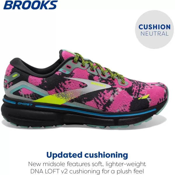 Brooks Womens Ghost 15 Neutral Running ShoeBlueEbonyNightlife