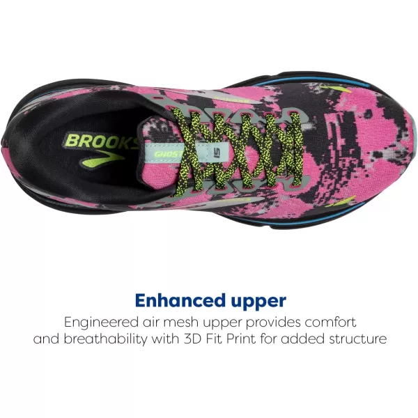 Brooks Womens Ghost 15 Neutral Running ShoeBlueEbonyNightlife