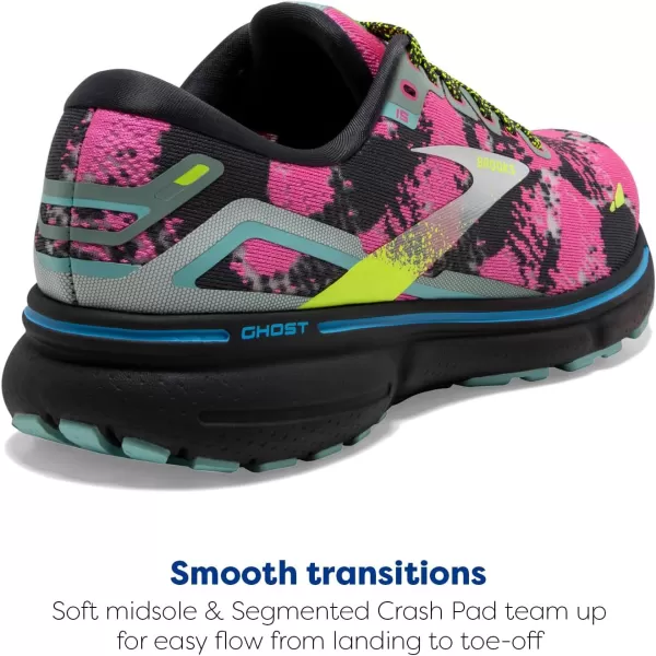 Brooks Womens Ghost 15 Neutral Running ShoeBlueEbonyNightlife