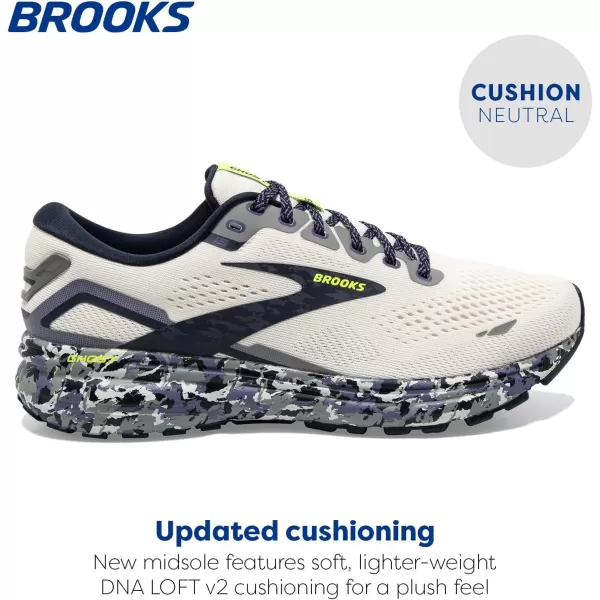 Brooks Womens Ghost 15 Neutral Running ShoeCamo Whisper White