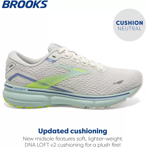 Brooks Womens Ghost 15 Neutral Running ShoeCoconutSkylightNightlife