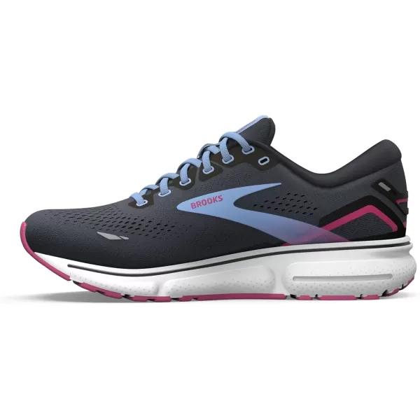 Brooks Womens Ghost 15 Neutral Running ShoeEbonyOpen AirLilac Rose