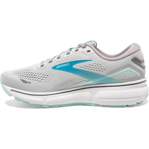 Brooks Womens Ghost 15 Neutral Running ShoeGreyBlackened PearlBlue