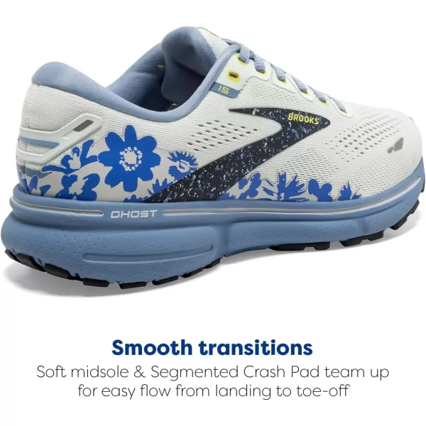 Brooks Womens Ghost 15 Neutral Running ShoeIceRainEbony