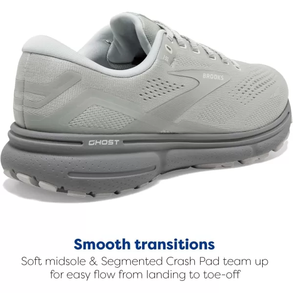 Brooks Womens Ghost 15 Neutral Running ShoeIllusionWhite