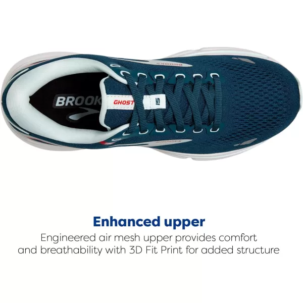 Brooks Womens Ghost 15 Neutral Running ShoeLegion BlueBlueBittersweet