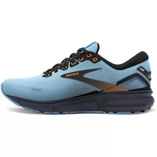 Brooks Womens Ghost 15 Neutral Running ShoeLight BlueBlackYellow