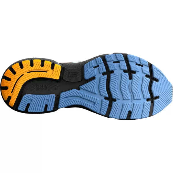 Brooks Womens Ghost 15 Neutral Running ShoeLight BlueBlackYellow