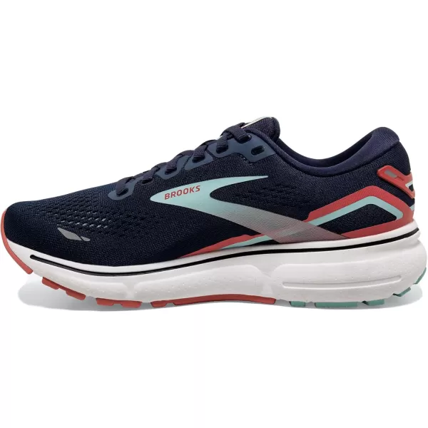 Brooks Womens Ghost 15 Neutral Running ShoePeacoat Canal Blue Rose