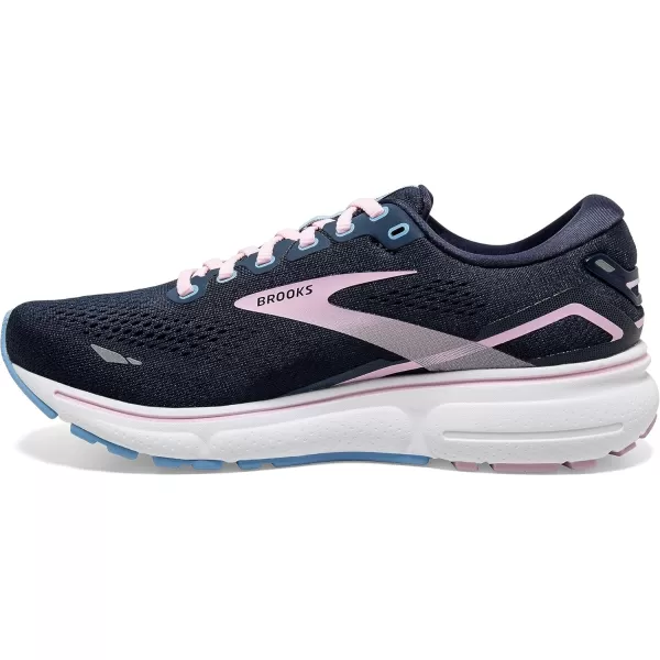 Brooks Womens Ghost 15 Neutral Running ShoePeacoatPinkOpen Air