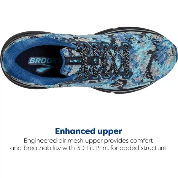 Brooks Womens Ghost 15 Neutral Running ShoeStarEclipseGrotto