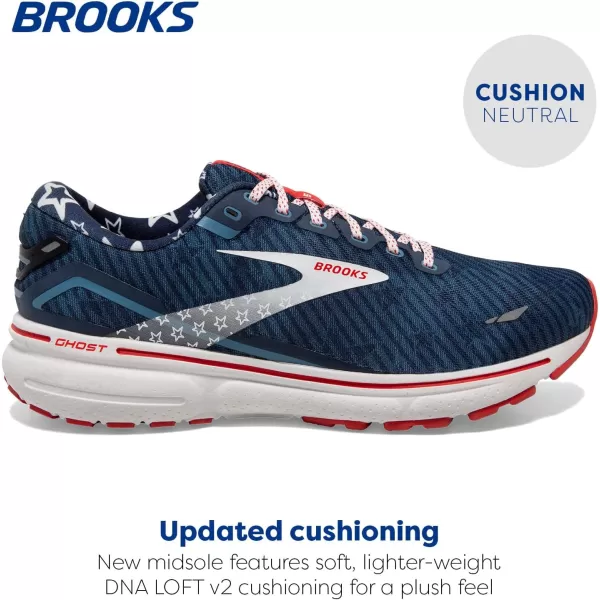 Brooks Womens Ghost 15 Neutral Running ShoeTitanWhitePeacoat