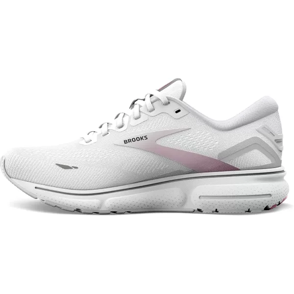 Brooks Womens Ghost 15 Neutral Running ShoeWhiteOysterViola