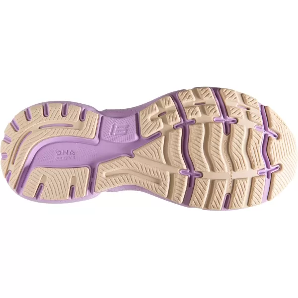 Brooks Womens Ghost 15 Neutral Running ShoeWhiteParchmentLavendula