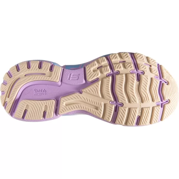 Brooks Womens Ghost 15 Neutral Running ShoeWhiteVistaLavendula