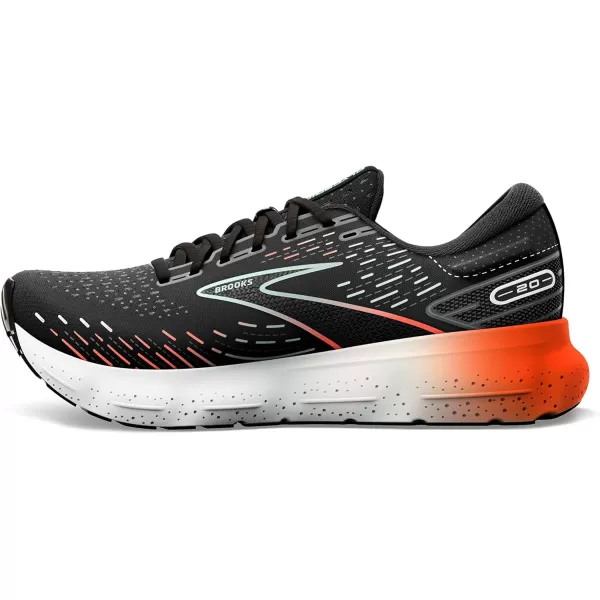 Brooks Womens Glycerin 20 Neutral Running ShoeBlackRedOpal
